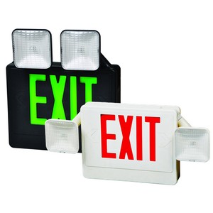 This Emergency Light and LED exit sign provides twice the safety for half the price.