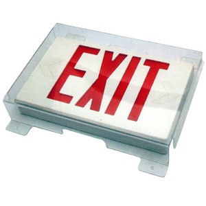 Polycarbonate Vandal/Environmental Shield Guard Exit Lights