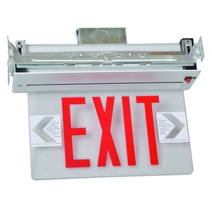 A stylish, Edge Lit LED Exit Sign.